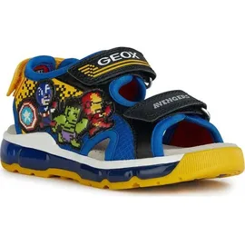 GEOX Android Sandalen Black / Royal 33