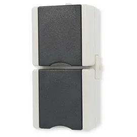 Kopp Klappdeckelsteckdose 2-fach Grau 1 St.