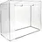 mit Schrägdach 2 x 0,82 x 1,6 m transparent/schwarz