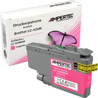 Ampertec Kompatible Tinte ersetzt Brother LC-424M magenta