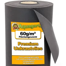 Aquagart 64m2 Gartenvlies Unkrautvlies 60g 1,6m breit