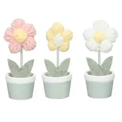 24 Stück  Deko Blume im Topf sortiert 4060706154304 Head
