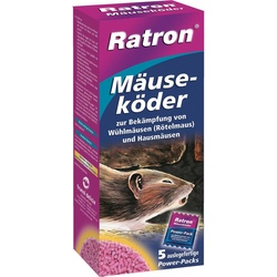 Ratron, Tierfalle, Mäuseköder-Granulat - 5 x 40 g