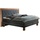 Hasena Boxspringbett 140-180 cm Braun / Dunkelgrau, Liegefläche:180 x 200 cm, Topper:Base-Topper