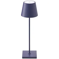 Nuindie LED Akku Tischleuchte Außentischleuchte IP54 pflaumenblau Sigor Tischlampe