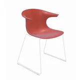 2er-Set Infiniti Stuhl Loop Kunststoff Rot