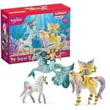 schleich BAYALA | BAYALA Starter Set 72178 | Set inkl. Fee, Einhorn, Meerjungfrau, Pferd, & Meereseinhorn | tolles Geschenk für Kinder | Spielfigur ab 5 Jahren | ‎7 Teile | exklusiv bei Amazon