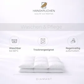 HANSKRUCHEN GmbH HANSKRUCHEN Diamant (700 g, Daune, 200 x 220 cm)