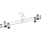 Wenko Klammernbügel Snap 40 2er Set verschiebbare Clips Silber glänzend