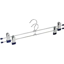 Wenko Klammernbügel Snap 40 2er Set verschiebbare Clips Silber glänzend