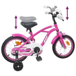 vidaXL Kinderfahrrad 16 Zoll Dunkelrosa