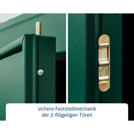 Hörmann Elegant-P Gerätehaus 3,03 x 2,38 m Moosgrün