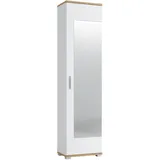 living charm Hola Garderobenschrank 50x34x199 cm weiß