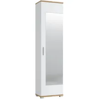 living charm Hola Garderobenschrank 50x34x199 cm weiß