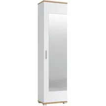 living charm Hola Garderobenschrank 50x34x199 cm weiß
