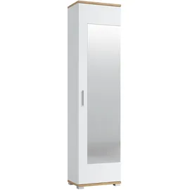 living charm Hola Garderobenschrank 50x34x199 cm weiß
