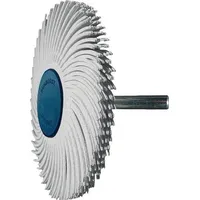 TYROLIT Radialbürstenscheibe Sunburst D.76mm K.120 Weiß 10000min-1