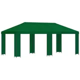 vidaXL Garten Pavillon 6 x 3 m inkl. 4 Seitenteile Grün