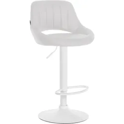 CLP Barhocker Milet Kunstleder weiß/weiß