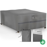 Sanzaro Abdeckung winterfest Sitzgruppe Schutzhülle Abdeckhaube 600D Oxford Gewebe 320g Reißfest und UV-Beständig Wasserdichte