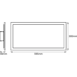 LEDVANCE SMART+ WiFi Planon Plus 60 cm weiß