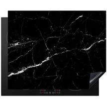 onlywow Herdabdeckplatte 65 x 52 cm Schwarz/Grau