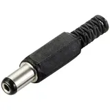 TRU Components Niedervolt-Steckverbinder Stecker, gerade 5.5mm 2.1mm