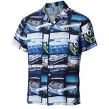 Hamburg SV HSV Hemd ** Flynn ** (DE/NL/SE/PL, Alphanumerisch, 3XL, Regular, Regular, Blau-weiß-schwarz) - 3XL