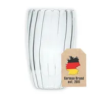 Intirilife Latte-Macchiato-Glas, 1-tlg., Glas, Doppelwandiges Thermo Glas 350ml Latte Macchiato Teeglas Kaffeeglas weiß