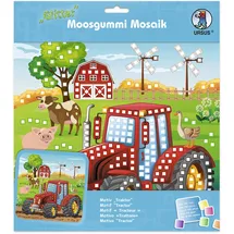 Ursus Moosgummi Mosaik-Bild Traktor Bastelset 25 x 25 cm