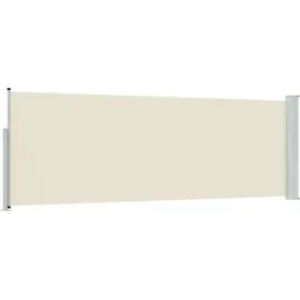 vidaXL Seitenmarkise 100 x 300 cm Creme Polyester