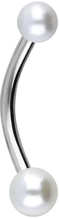 Chirurgenstahl Mini Bananabell SYNTHETISCHE PERLEN