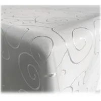 JEMIDI Tischdecke Ornamente Seidenglanz Edel Tisch Decke Tafeldecke 31