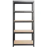 Mammut KARAT Schwerlastregal 875 kg Traglast Schwarz 180 x 90 x 40 cm