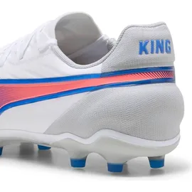 Puma King Match FG/AG Herren Puma White-Bluemazing-Flat Light Gray 47