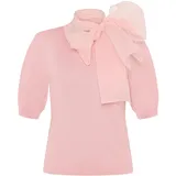 Zero Pullover mit Schleife Pink 36