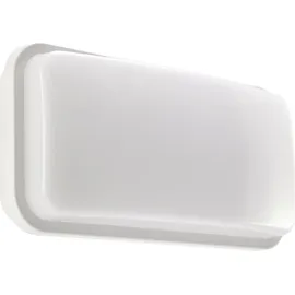 Licht-Erlebnisse Wandleuchte außen LED 29,6 cm breit IP55 Weiß eckig neutralweiß 4200 K 2540 lm Wandlampe - Weiß