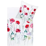 Estella Bettwäsche Christy 135 x 200 cm Satin Rot