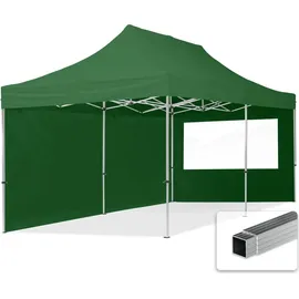 TOOLPORT Economy 3 x 6 m inkl. 2 Seitenteile dunkelgrün 59026