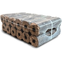 Hartholzbriketts | 100% Holz | Ohne Bindemittel | Für Kamin und Ofen (10 kg = 12 Stück)