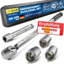 S&R Drehmomentschlüssel Set 28-210 Nm -tlg.