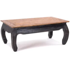 DESIGN DELIGHTS Opiumtisch Schwarz Mahagoni 100 x 60 x 41 cm