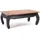 DESIGN DELIGHTS Opiumtisch Schwarz Mahagoni 100 x 60 x 41 cm