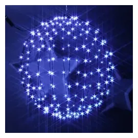 MARELIDA LED Drahtkugel Leuchtkugel 50cm 220 bunte LED Farbwechsel Innen Außen