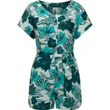 Ragwear Jumpsuit Salwin Kurzer Overall mit Taillen-Bindeband blau XL (42)