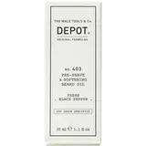 Depot 403 Pre-Shave & Softening Beard Oil Fresh Black Pepper 30 ml