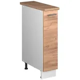 Vicco, Regal, Apothekerschrank Fame-Line, Goldkraft Eiche/Weiss, 20 cm, AP Eiche (60 x 60 x 82 cm)