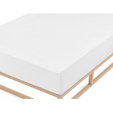 Biberna Spannbettlaken biberna Feinbiber-Spannbetttuch 0002744, Biberna weiß 60-70 cm x 120-140 cmDIHATEX Textilhandels-GmbH
