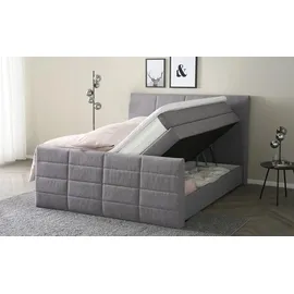 Möbel Kraft Boxspringbett 188 x 124 cm Grau