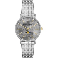 Armani Exchange Uhr für Damen , Quarz/Multi Uhrwerk, 36MM Silbernes Edelstahlgehäuse mit Edelstahlarmband, AX5585